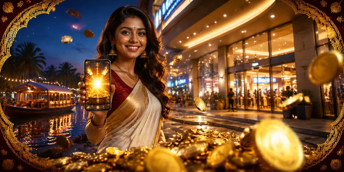 Kerala player using ka50 lottery app near backwaters